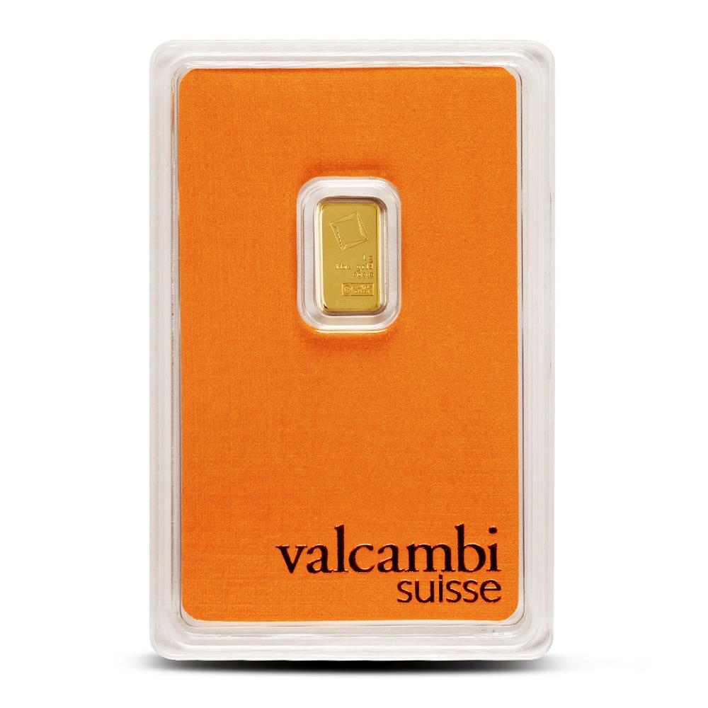 1 Gram Valcambi Gold Bar (New w/ Assay) - Aug 21, 2024