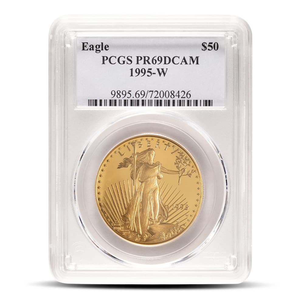 1 oz Proof American Gold Eagle Coin PCGS PR69 DCAM (Random Year)