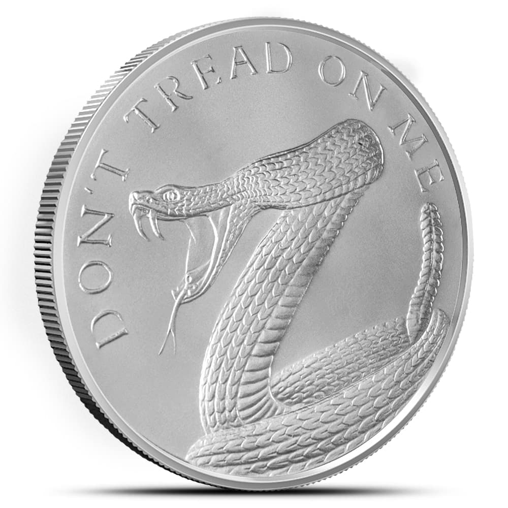 1 oz Don’t Tread On Me Silver Shield Round (New)