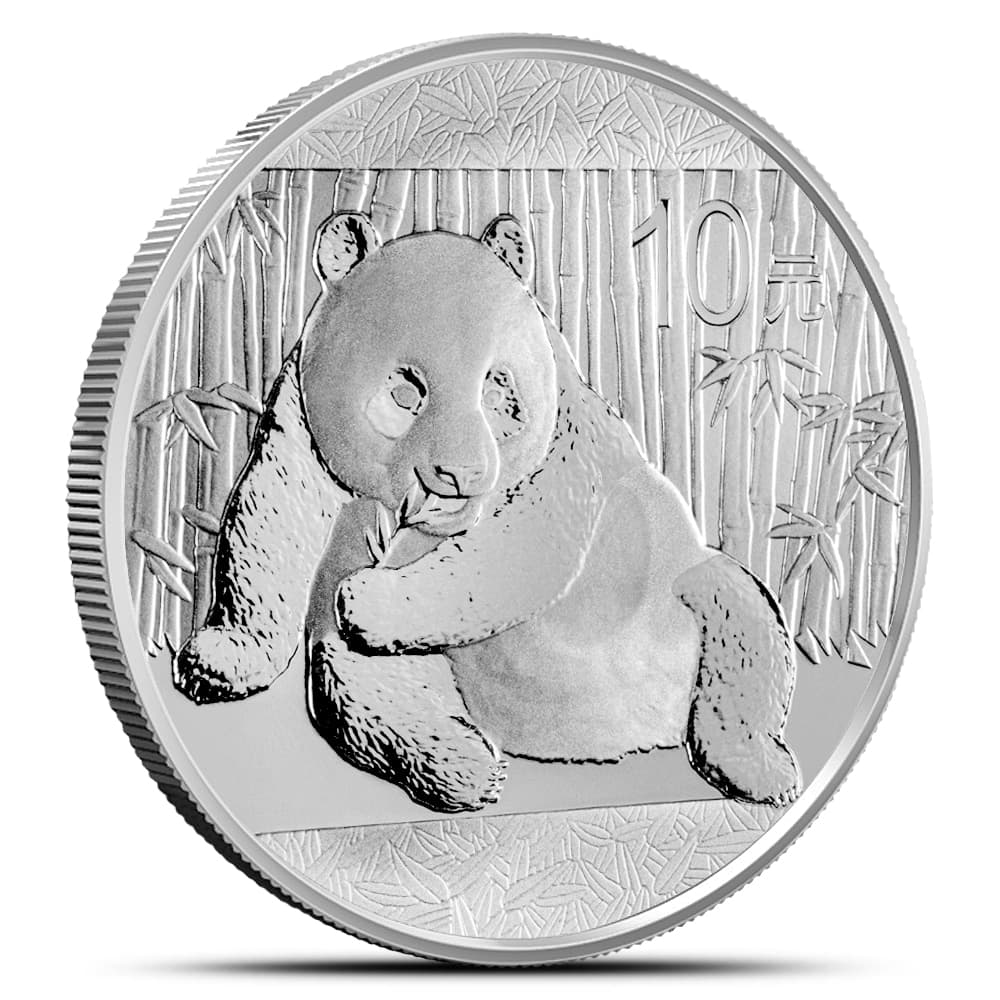 2015 1 oz Silver Panda .999 Fine 10 Yuan Chinese Silver Bullion Coin Brilliant Uncirculated