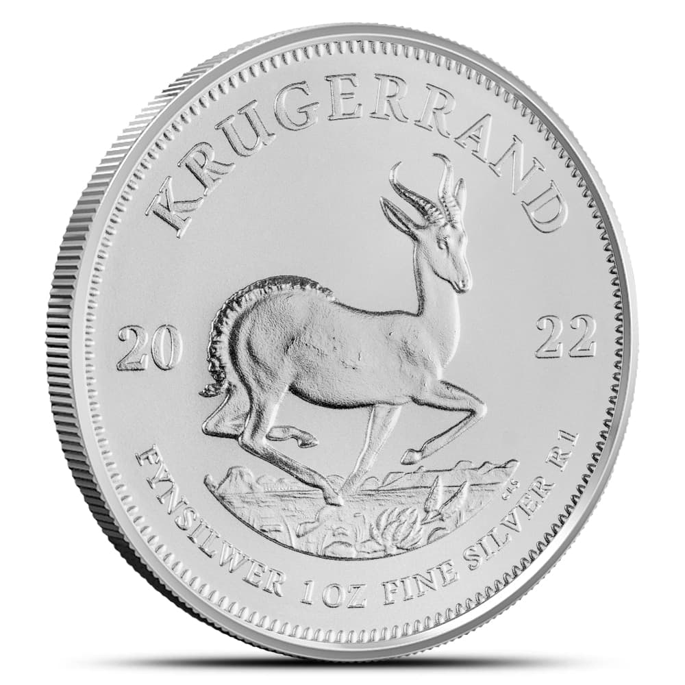 2022 1 oz South African Silver Krugerrand Coin (BU)