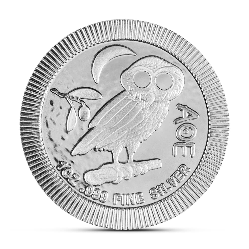 2022 1 oz Niue Athena Owl Stackable Silver Coin (BU)