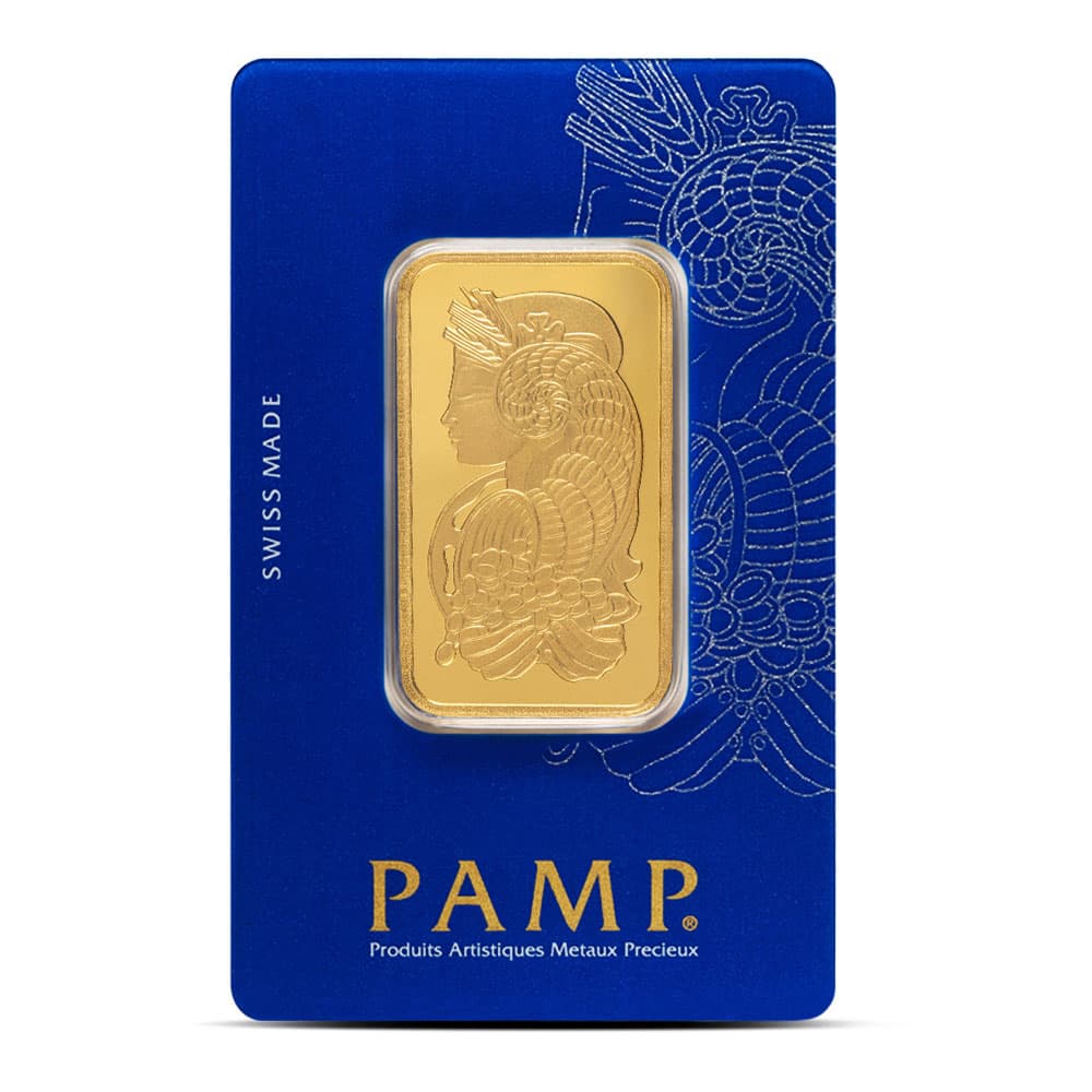 1 oz PAMP Suisse Lady Fortuna Veriscan Gold Bar (New w/ Assay)