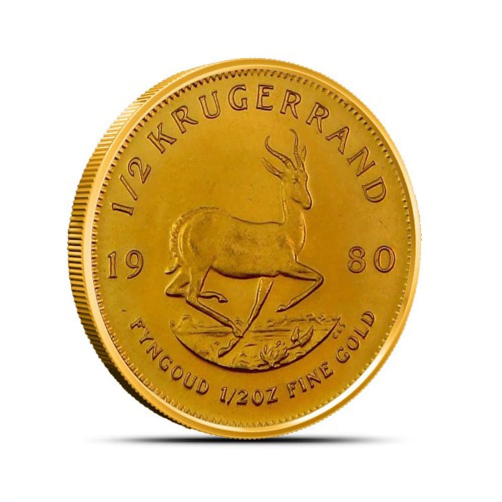 1/2 oz South African Gold Krugerrand Coin (Random Year)