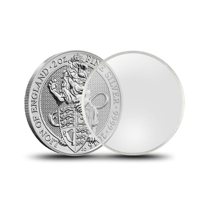 2 oz 39mm CoinSafe Coin Plastic Capsule