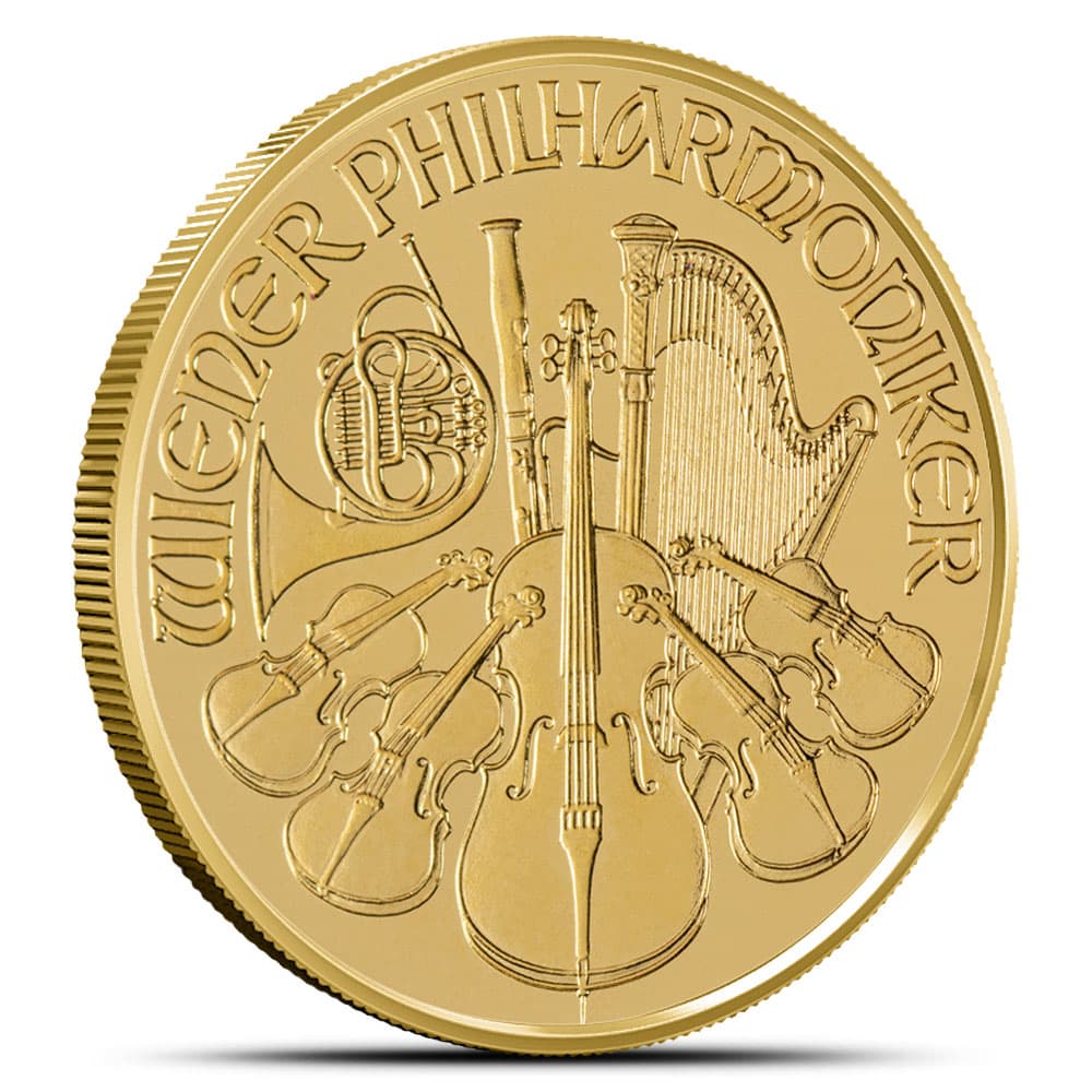 1/2 oz Austrian Gold Philharmonic Coin (Random Year, BU)