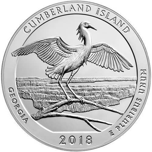 2018 5 oz ATB Cumberland Island National Seashore Silver Coin