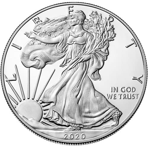 2020-W 1 oz Proof American Silver Eagle Coin (Box + CoA)