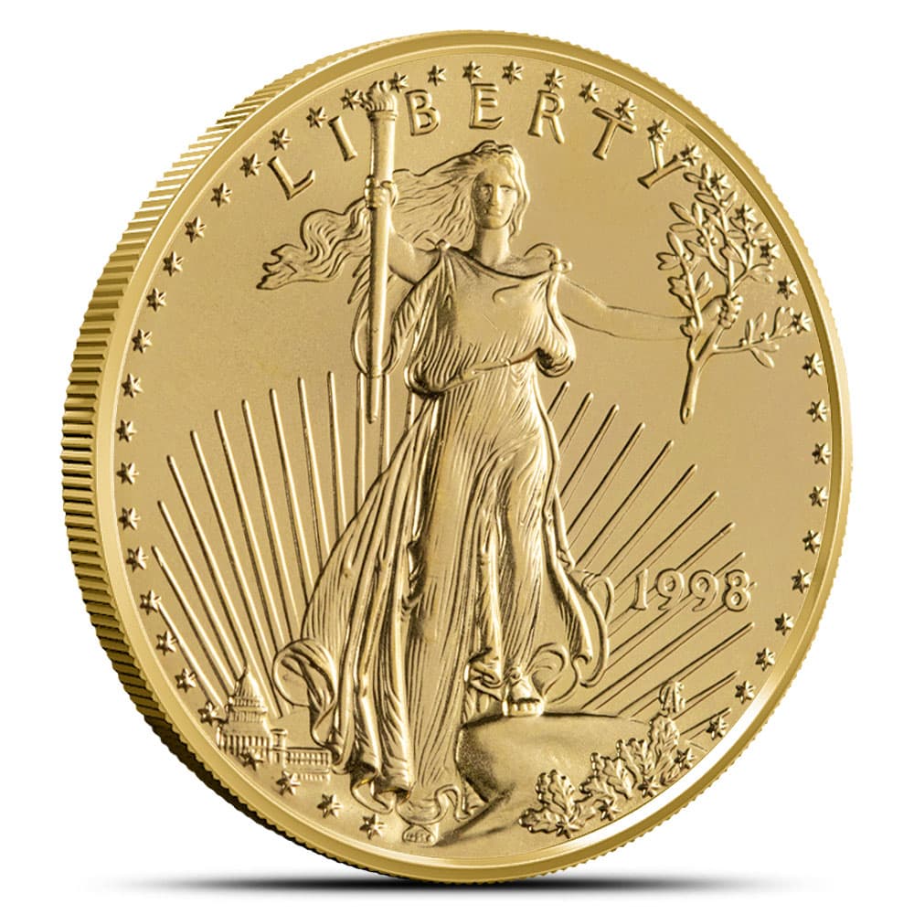 1998 1/2 oz American Gold Eagle Coin