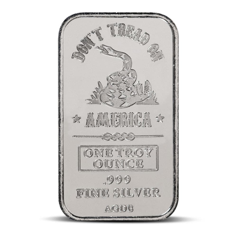 1 oz D’Anconia Silver Don’t Tread on America Bar (New)