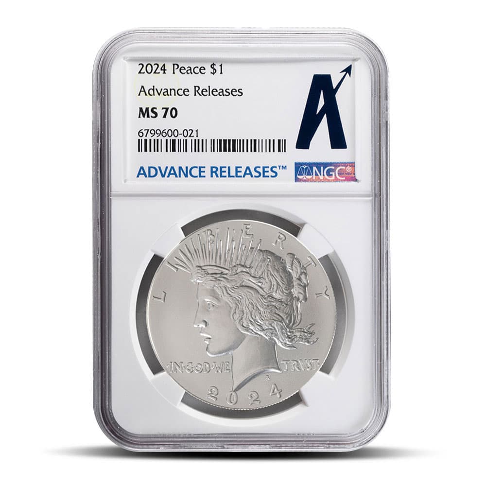 2024 Peace Silver Dollar Coin NGC MS70 AR 8/6/2024