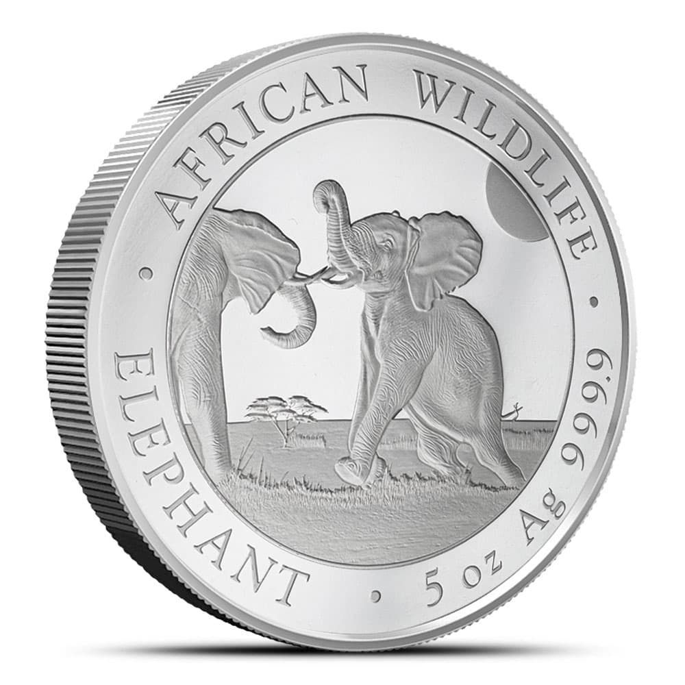 2024 5 oz Somalia Silver Elephant Coin (BU)