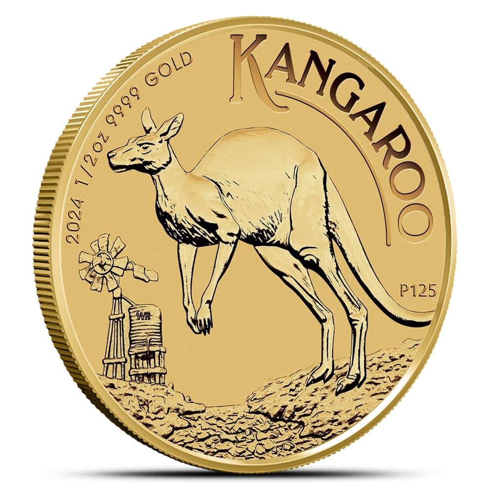 2024 1/2 oz Australian Gold Kangaroo Coin (BU)