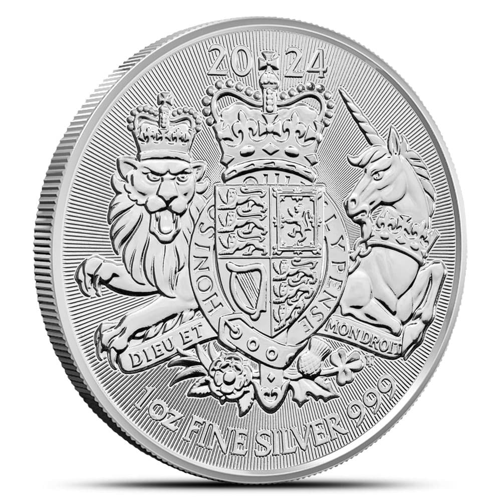 2024 1 oz British Silver Royal Arms Coin (BU)