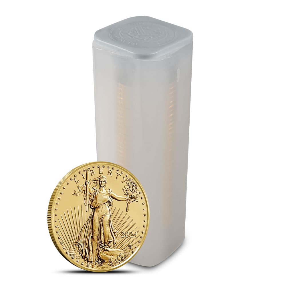 2024 1/4 oz American Gold Eagle Tube (40 Coins, BU)