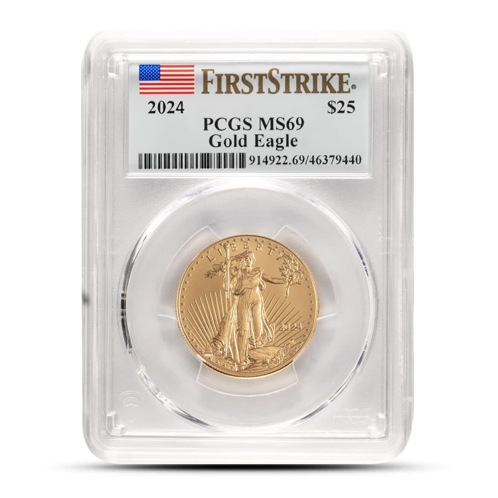 2024 1/2 oz American Gold Eagle Coin PCGS MS69 FS