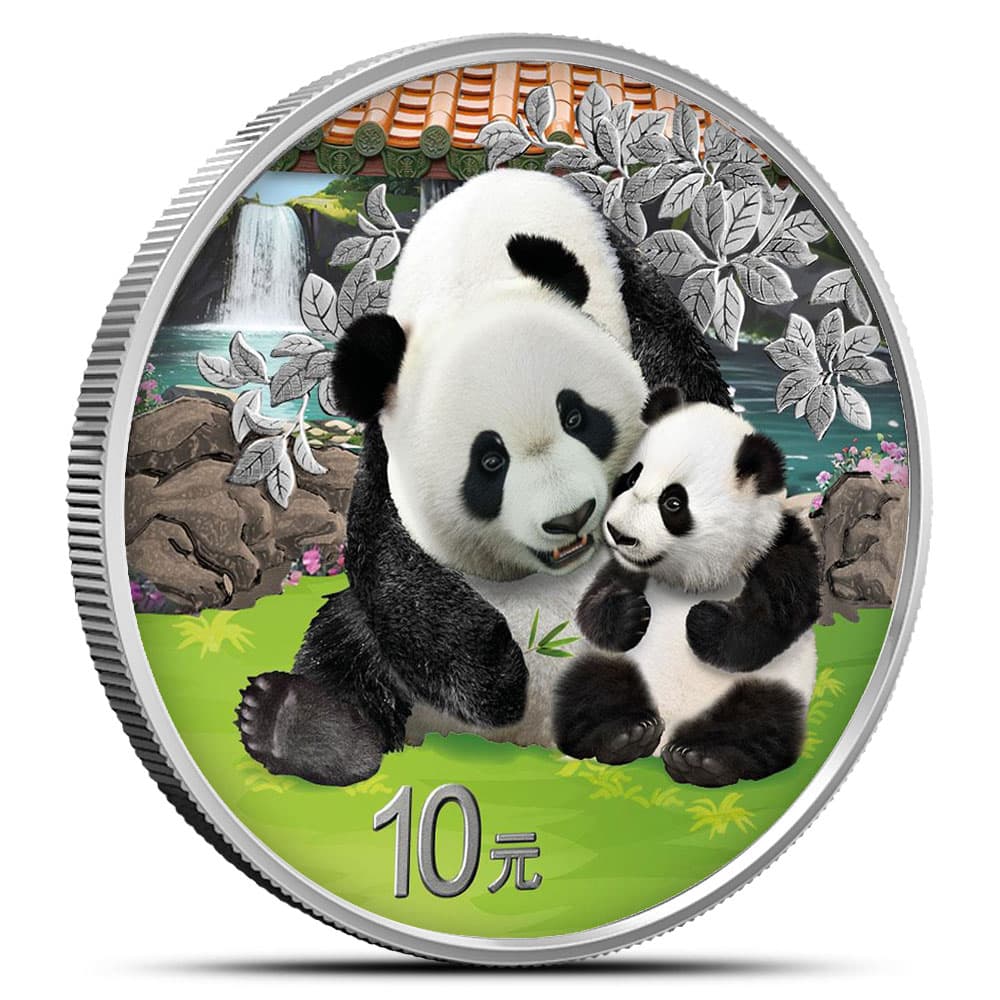 2024 30 Gram Colorized Chinese Silver Panda Coin (BU)