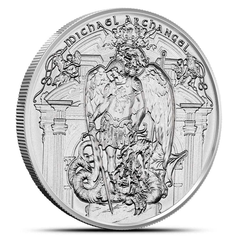 1 oz Michael Archangel Silver Round (New)