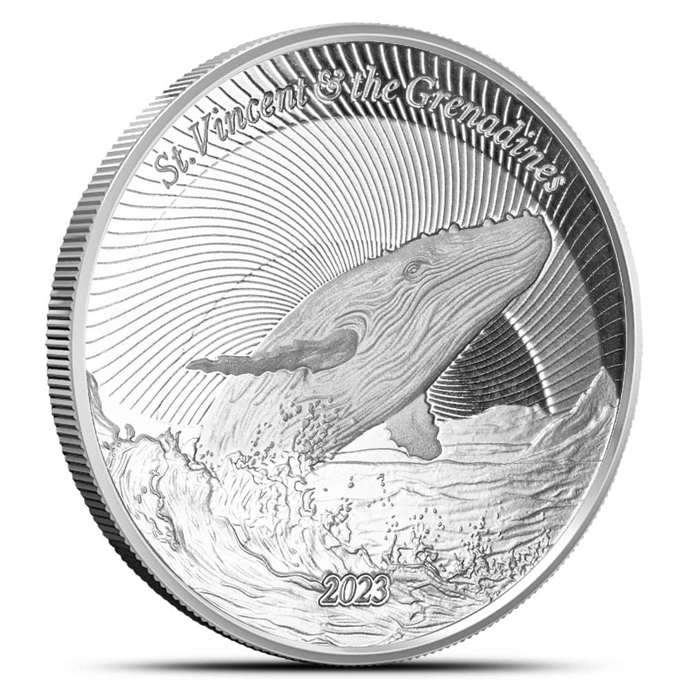 2023 1 oz EC8 Silver St. Vincent & The Grenadines Humpback Whale Coin (BU)