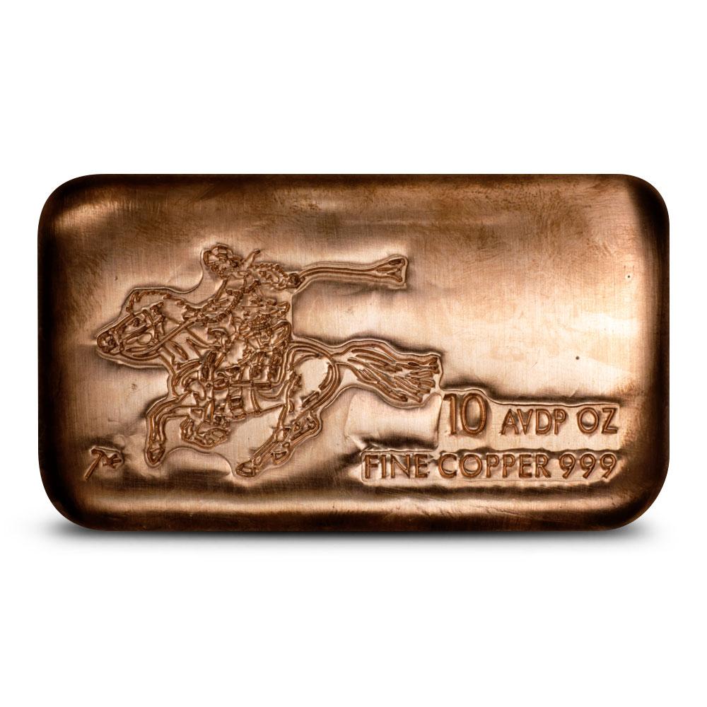 10 oz SilverTowne Pony Copper Bar (New)