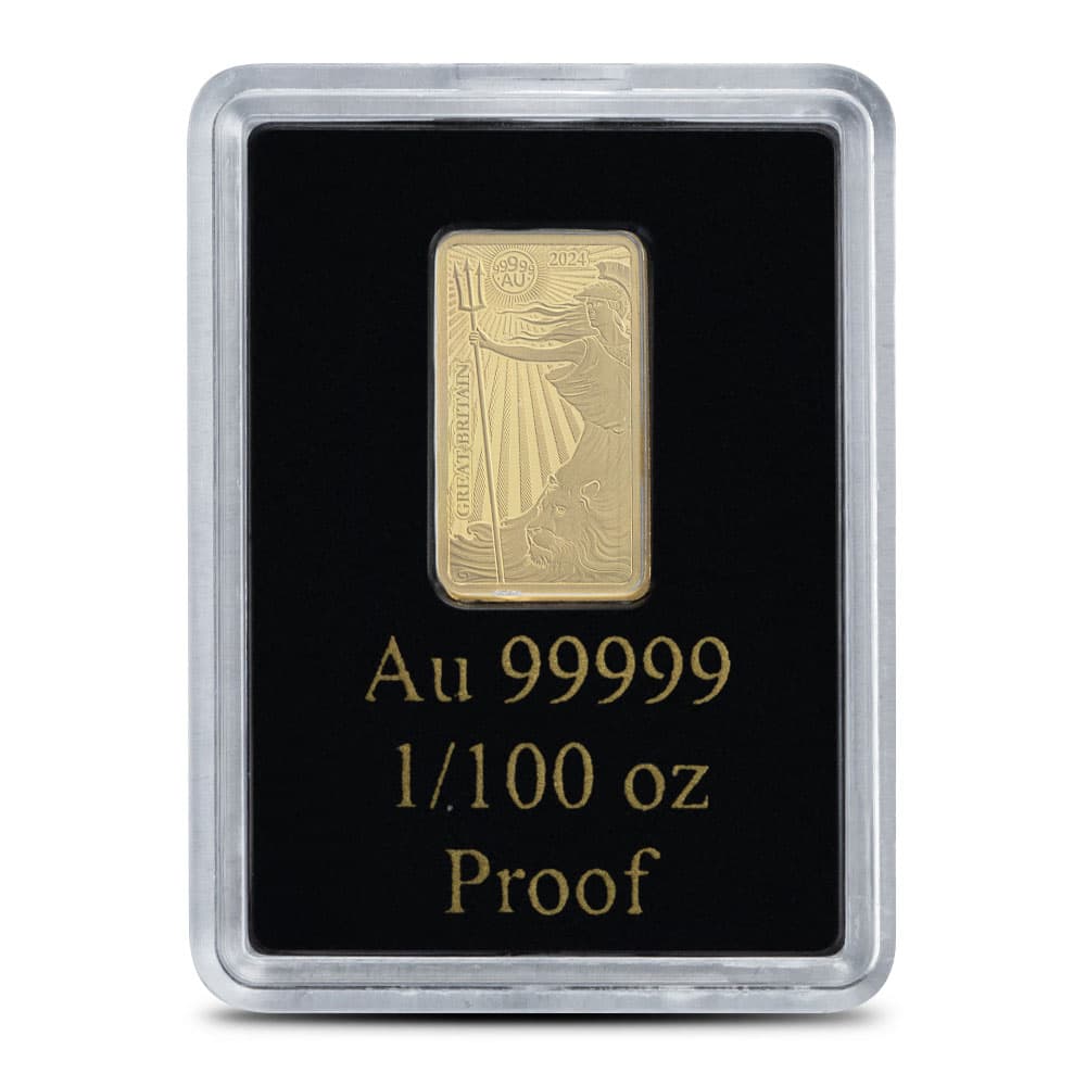 2024 1/100 oz Proof Solomon Islands Gold Worlds Purest Bullion Great Britain Coin (In Card)