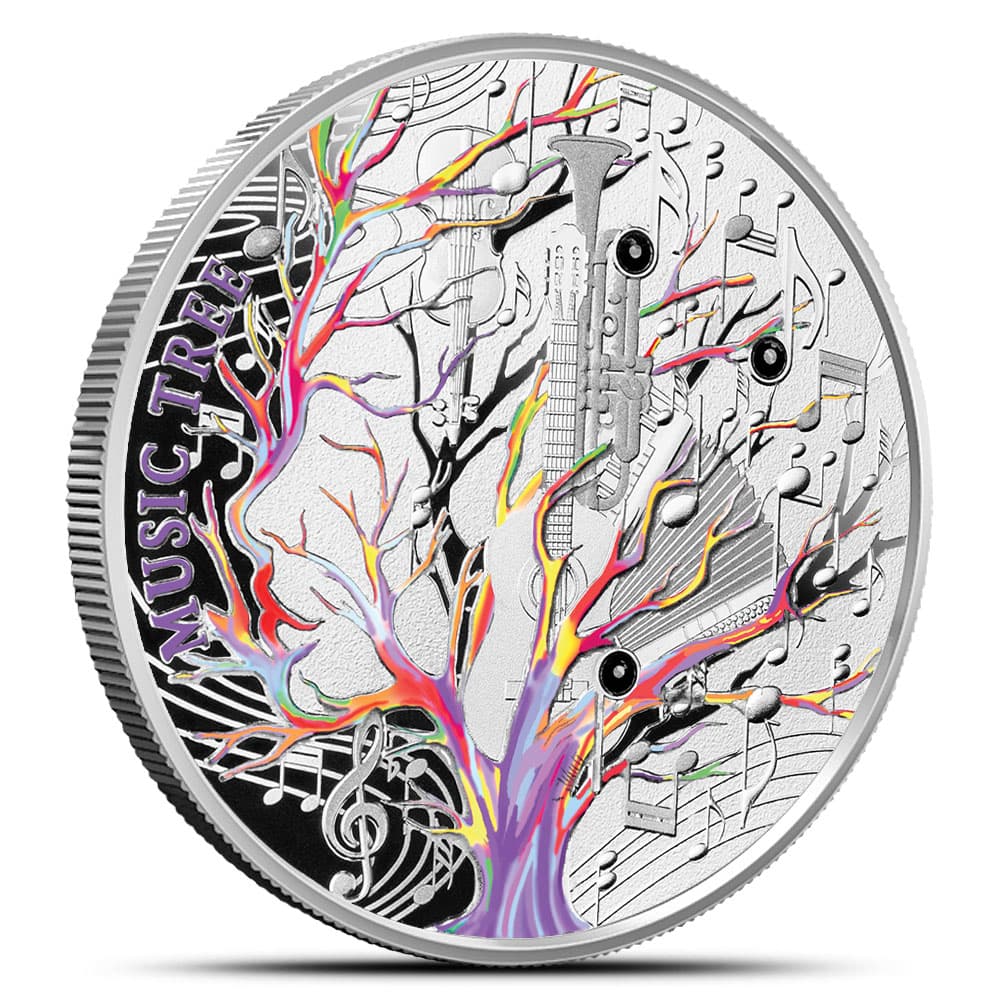 2023 17.5 Gram Proof Niue Silver Music Tree Coin