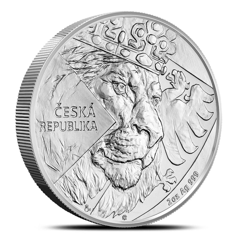 2024 2 oz Niue Czech Lion Silver Coin (BU)