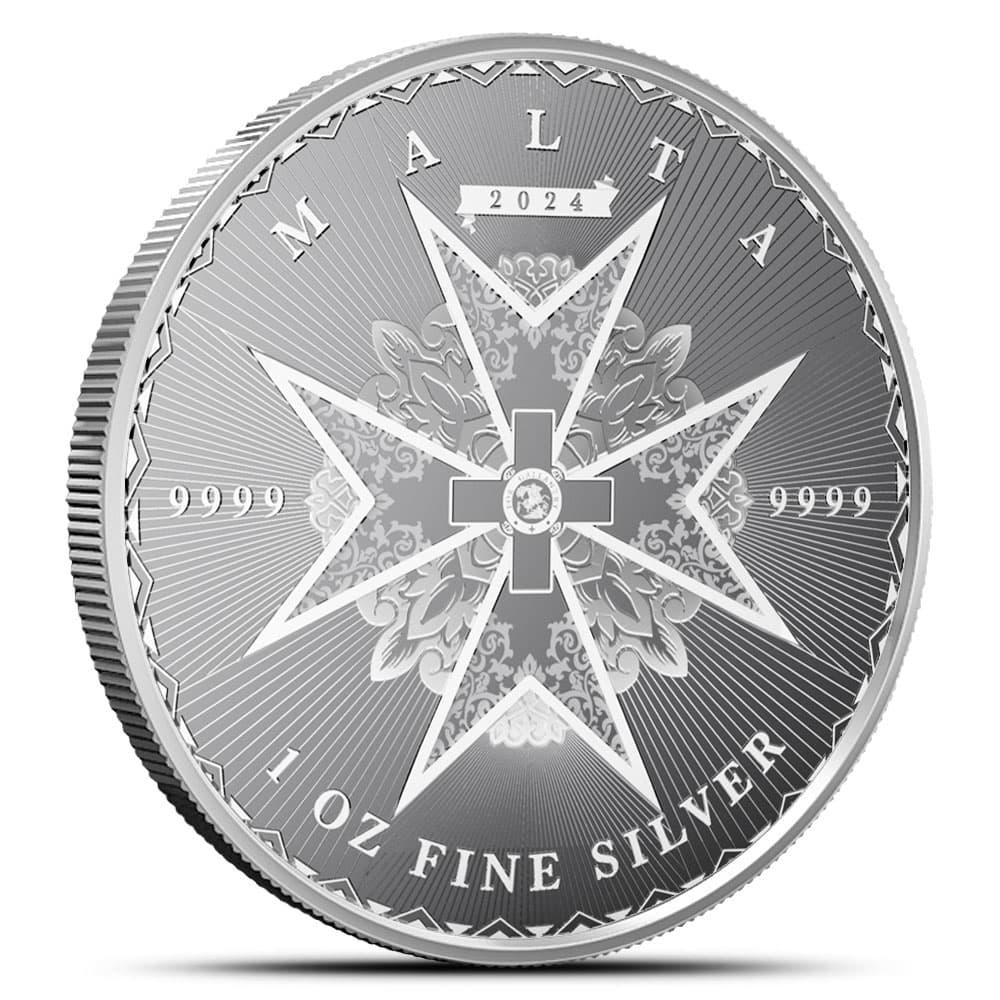 2024 1 oz Malta Silver Maltese Cross Coin (BU)