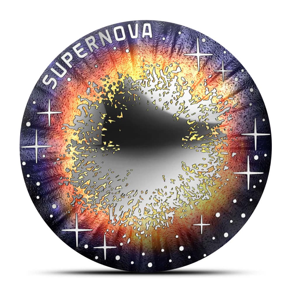 2024 2/3 oz Proof Austrian Sterling Silver The Beauty of the Universe Supernova Coin (Box + CoA)