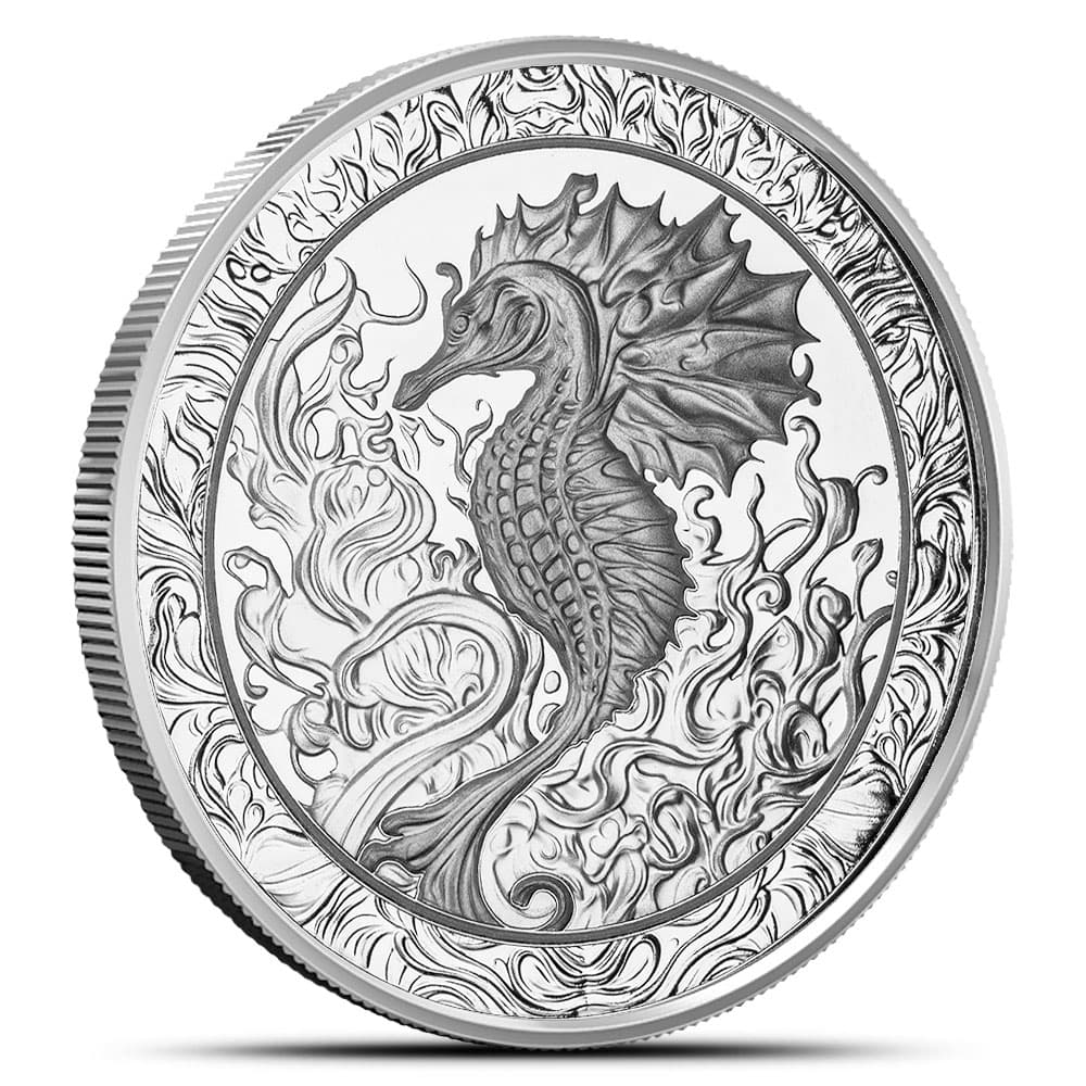 2023 1 oz Samoa Silver Seahorse Coin (BU)