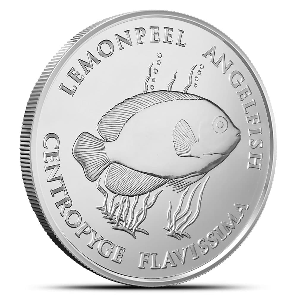 2024 1 oz Pitcairn Islands Silver Lemonpeel Angelfish Coin (BU)