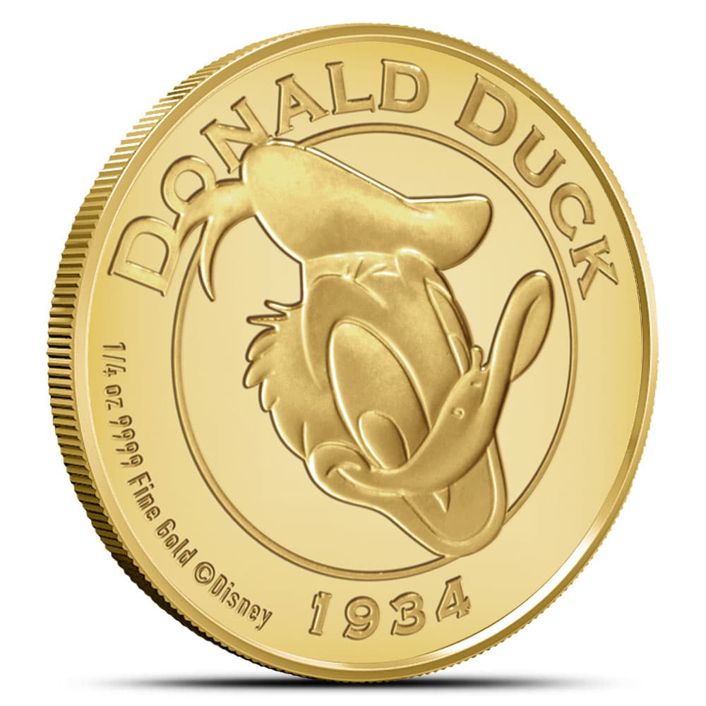 2024 1/4 oz Proof Niue Gold Donald Duck 90th Anniversary Coin (Box + CoA)