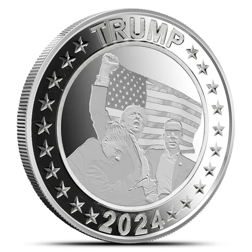 2024 1 oz Trump Assassination Attempt Silver Round (BU) 8/14/2024