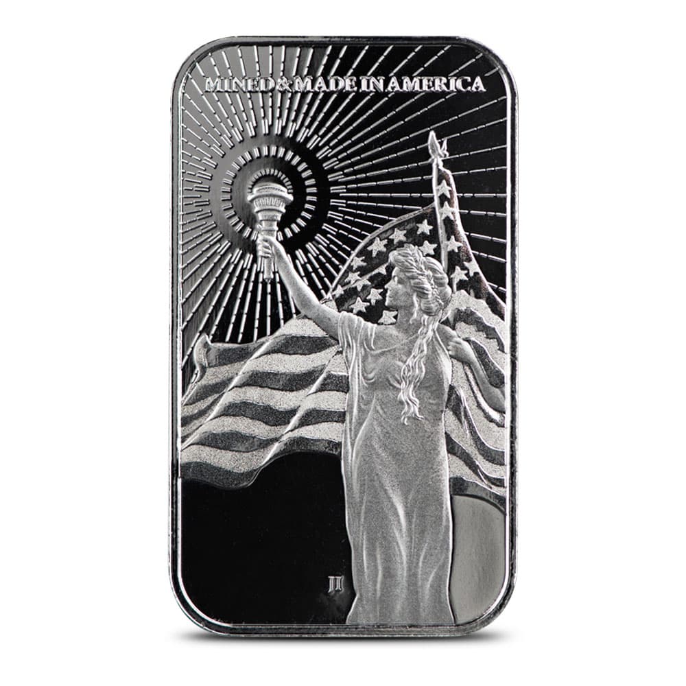 1 oz American Reserve Columbia Goddess Silver Bar (New) 9/5/2024