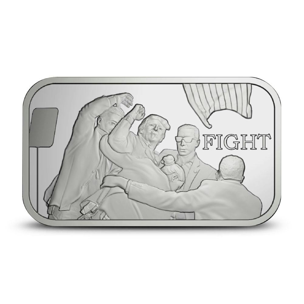 1 oz Trump Fight Silver Bar (New)