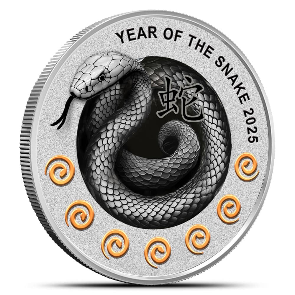 2025 17.5 Gram Proof Niue Silver Lunar Year of the Snake Seven Elements Coin