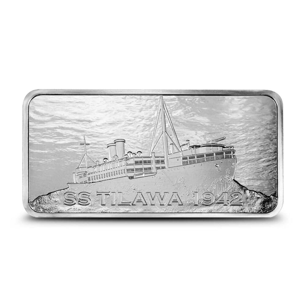 10 oz S.S. Tilawa Shipwreck Silver Bar (New)