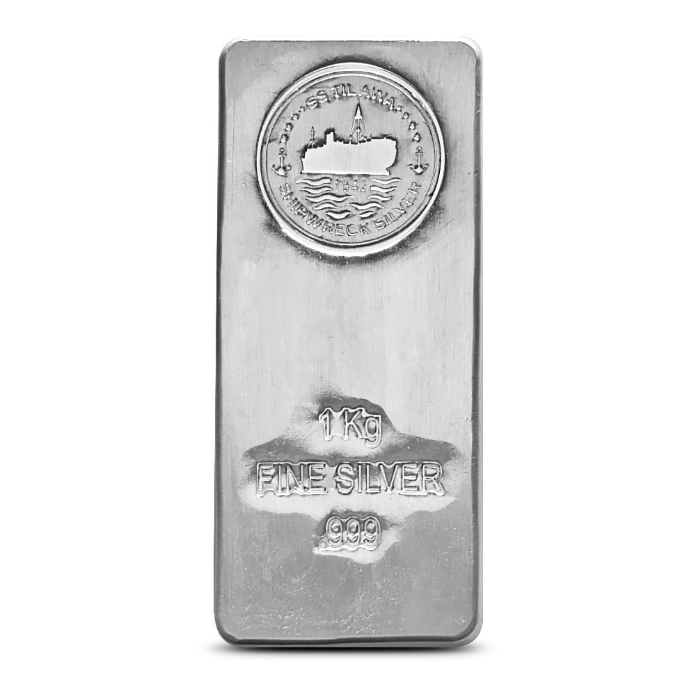 1 Kilo S.S. Tilawa Shipwreck Silver Bar (New)