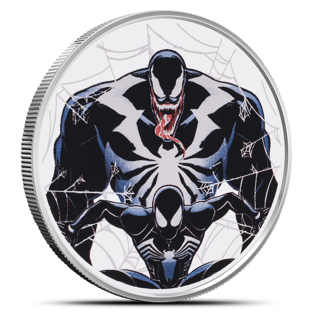 2024 1 oz Proof Colorized Niue Silver Marvel Venom Coin (Box + CoA)