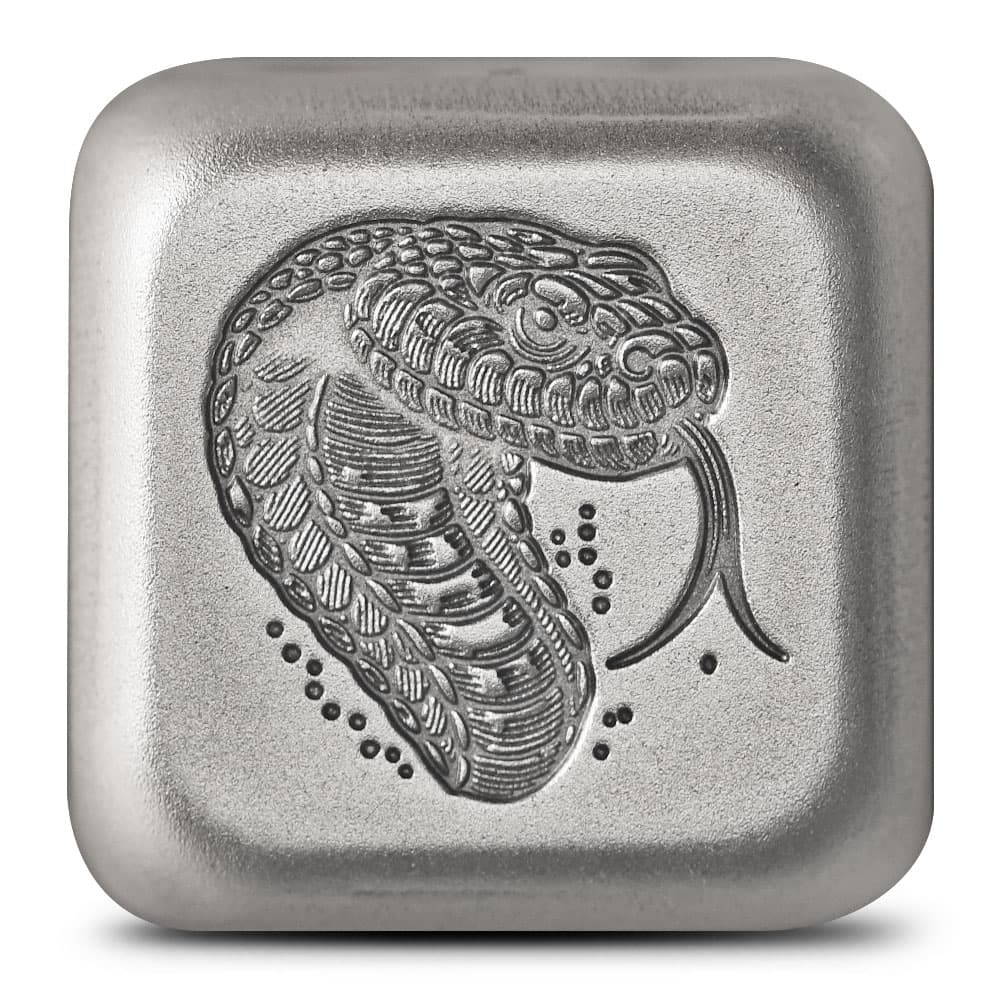 2025 1 oz Fiji Silver Year of the Snake Dice Coin (Box + CoA)