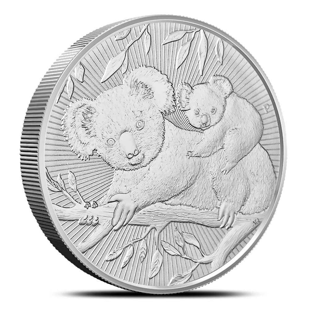 2018 10 oz Australian Silver Mother & Baby Koala Coin