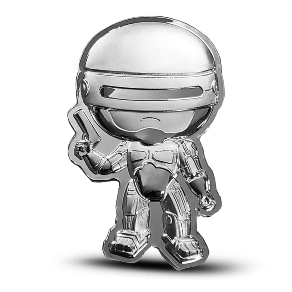 2024 1 oz Fiji Silver RoboCop Shaped Coin (Proof-Like)