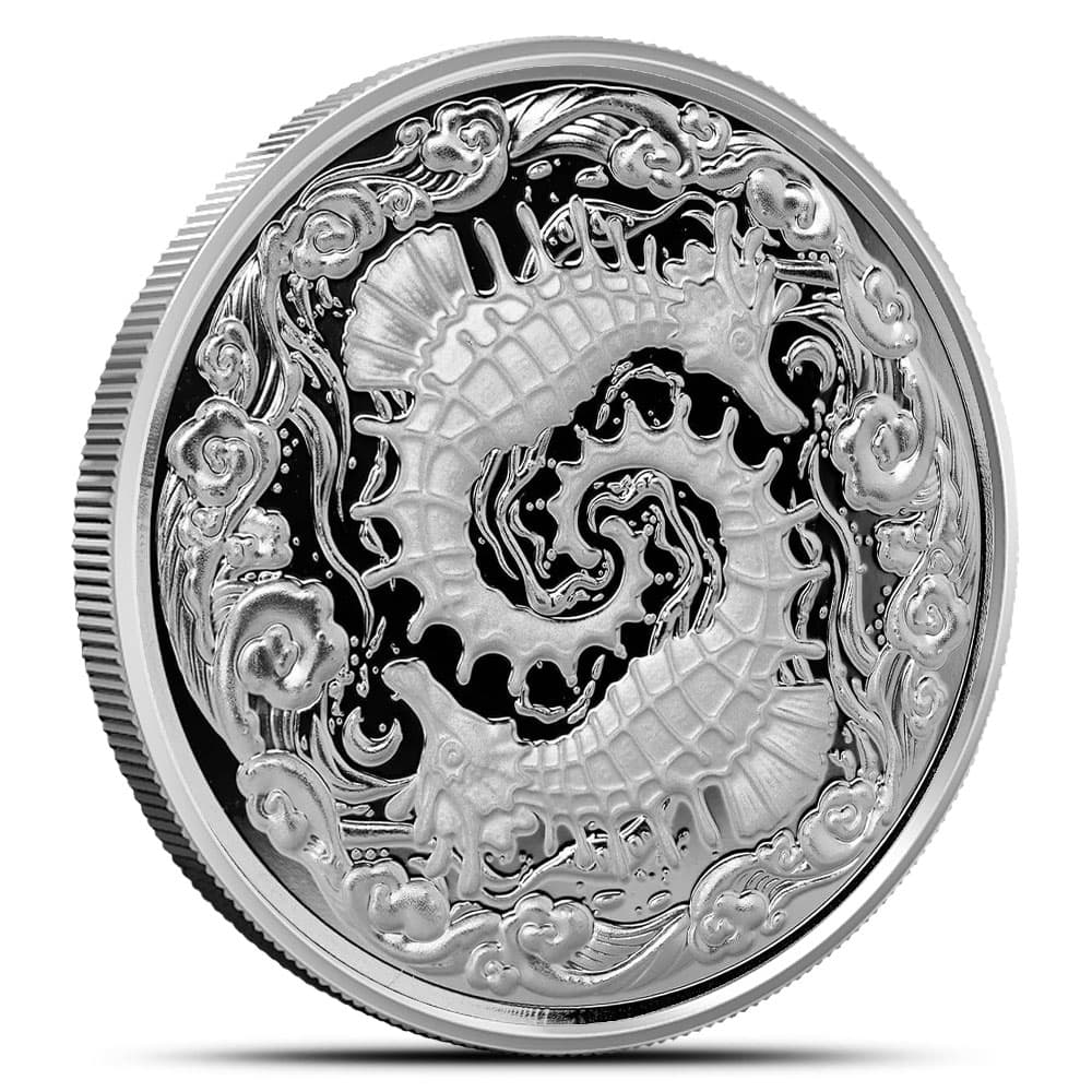 2024 1 oz Samoa Silver Seahorse Coin (BU)