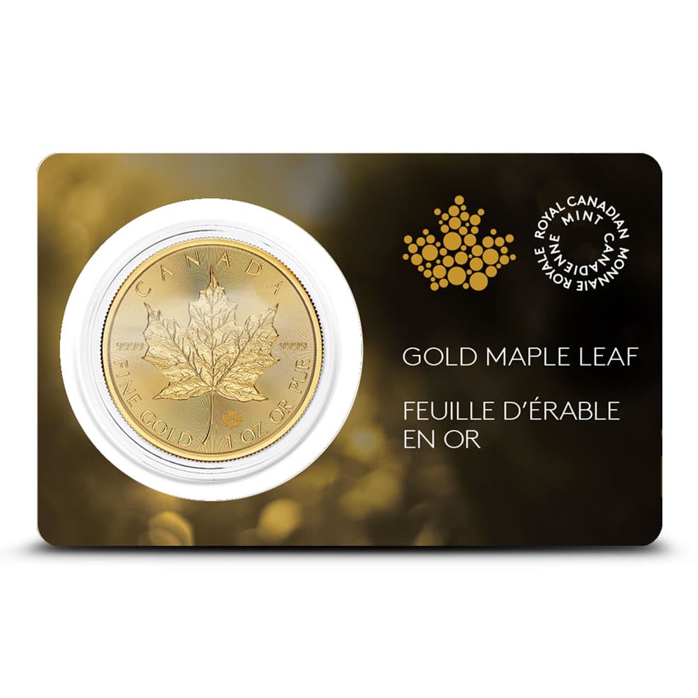 2025 1 oz Canadian Gold Maple Leaf Coin (BU w/ Assay)