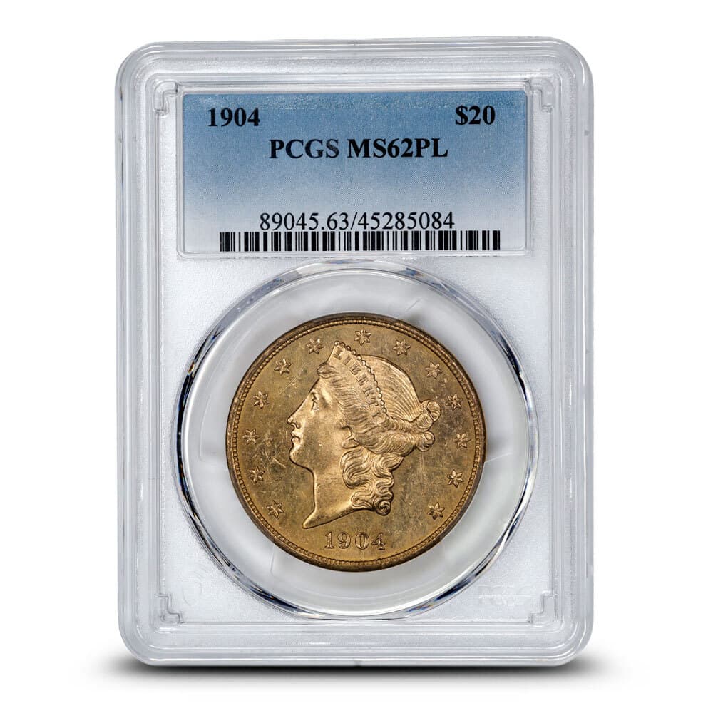 1904 Pre-33 $20 Liberty Gold Double Eagle Coin MS62 (PCGS or NGC)