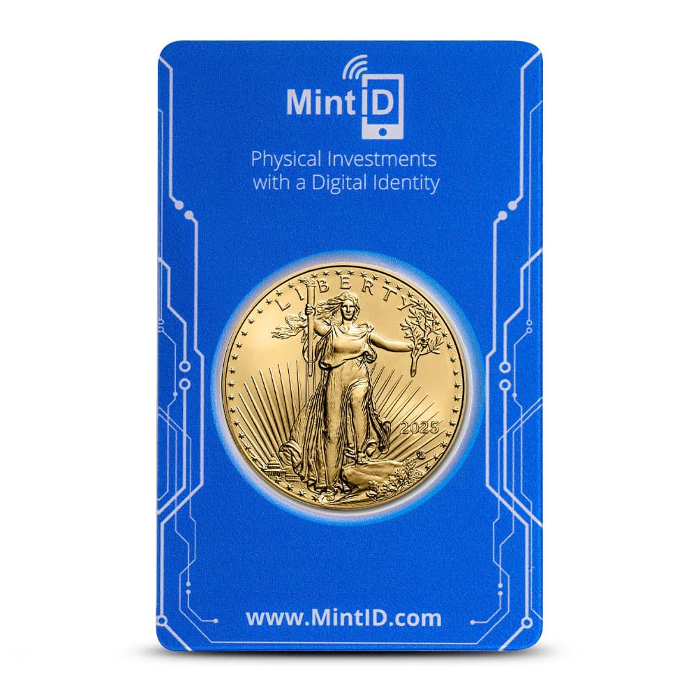 2025 1 oz American Gold Eagle Coin (MintID, AES-128 Encrypted)