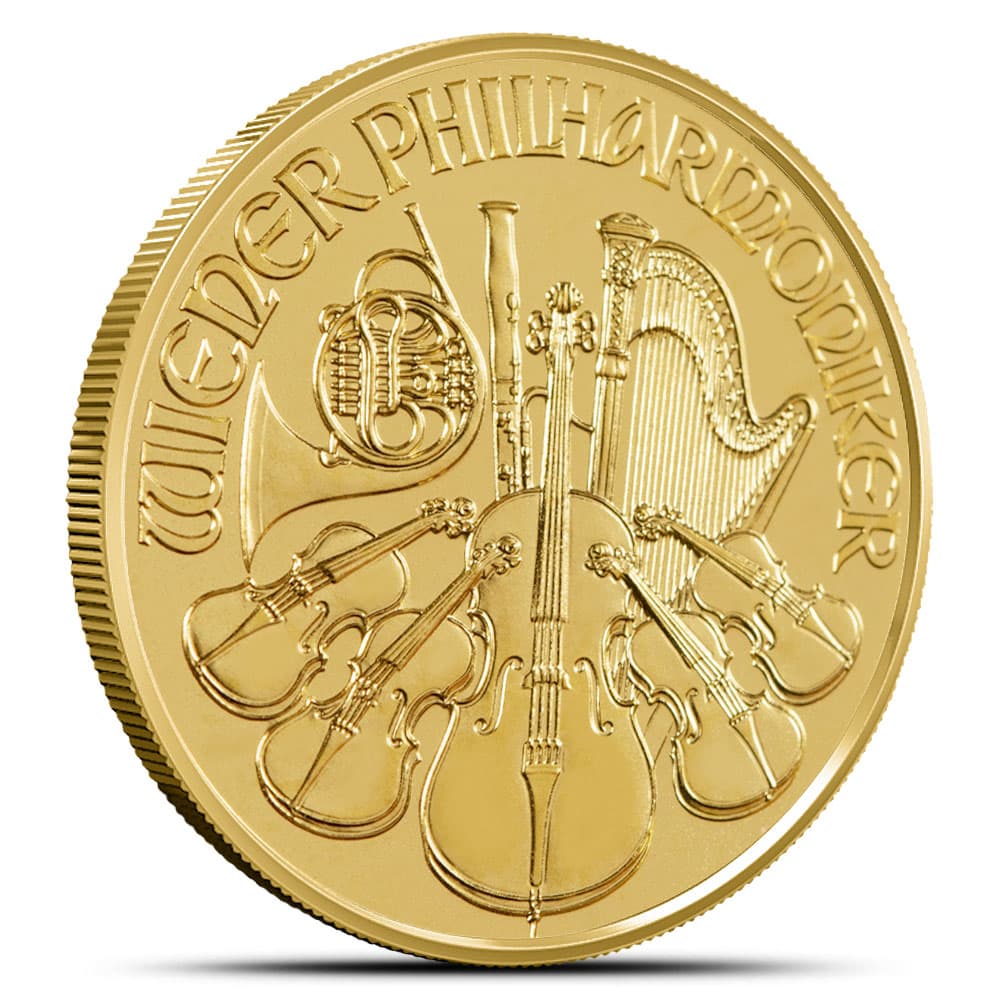 1/10 oz Austrian Gold Philharmonic Coin (Random Year)