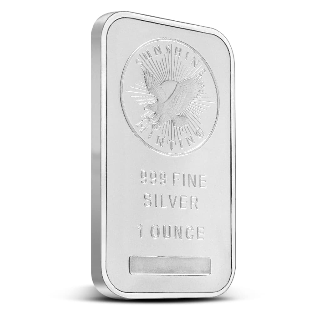 1 oz Sunshine Silver Bar (New, MintMark SI)