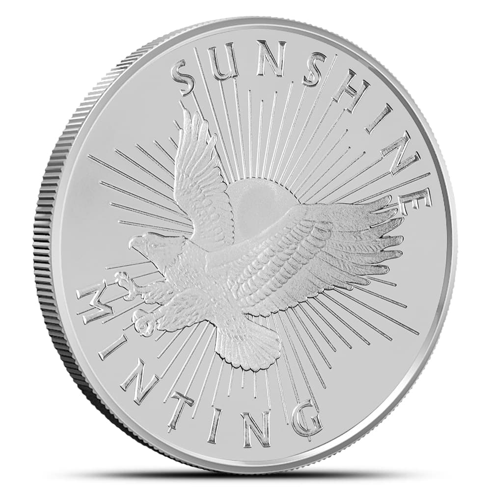 1 oz Sunshine Silver Round (New, MintMark SI)