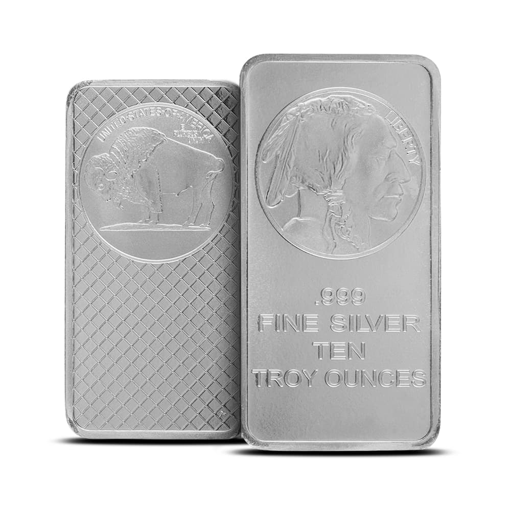 10 oz SilverTowne Buffalo Silver Bar (New)